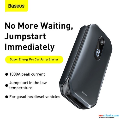 Baseus Jump Starter Booster Power Bank 12000 mAh 12 V (1000 A / 600 A)